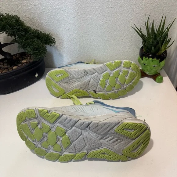 Hoka Gray and Lime Green Running Shoes - Picture 5 of 6
